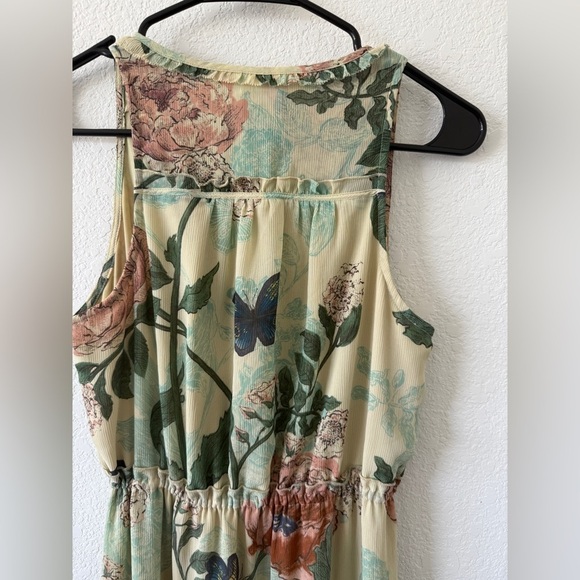 Anthropologie Maeve maxi dress tan floral size 2 - Picture 8 of 11